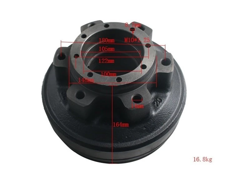 Forklift Parts 42411-16610-71 Brake Drum& Hub For Toy.8FD(B)15-18, 100% Original (42411-N1110-71) factory