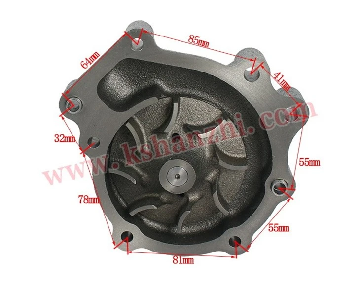 Forklift Spare Parts 8-98038845-0 Engine Water Pump For Isuzu.4HK1 suppliers